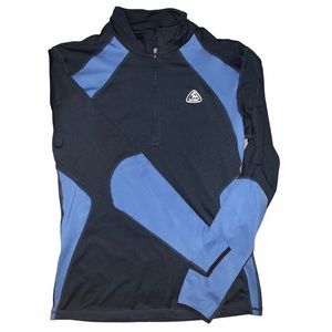 Navy Blue/ Light Blue Athletic/Equestrian Zip Up
